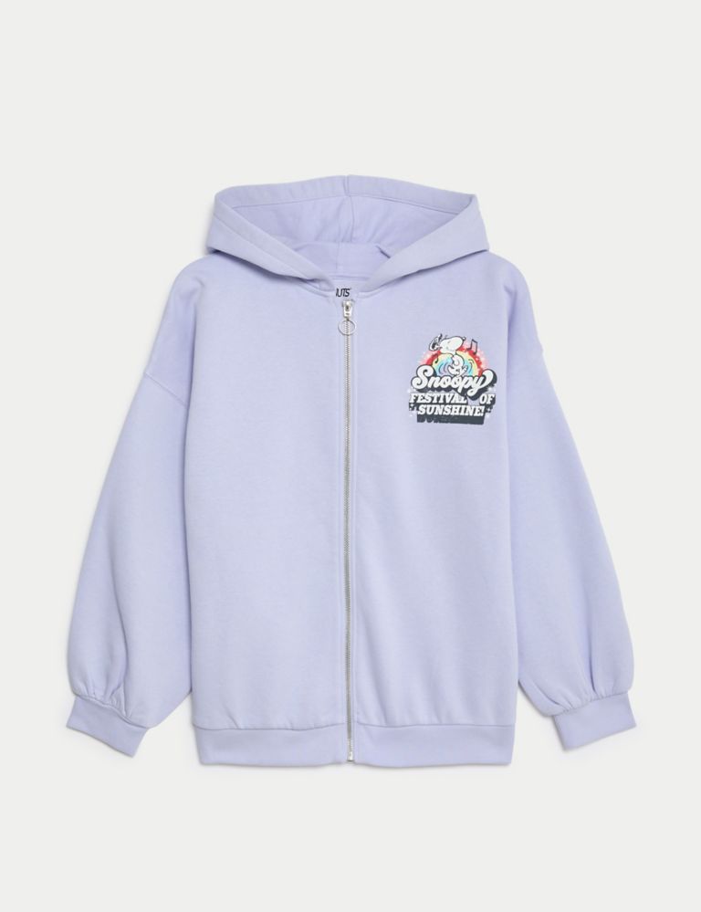Cotton Rich Snoopy Zip Hoodie (6-16 Yrs) 1 of 3