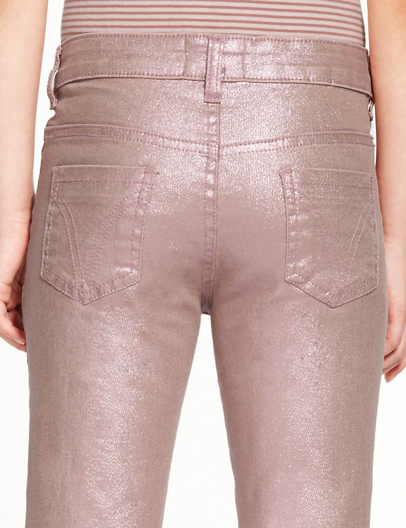 Cotton Rich Sparkle Effect Jeans, Indigo Collection