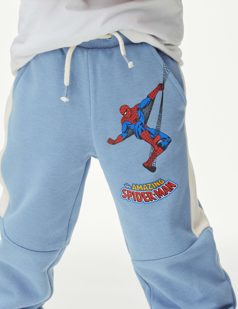 adidas LK DY Marvel Spider Man Sweat Pants Medium Grey/Black/Bold Orange