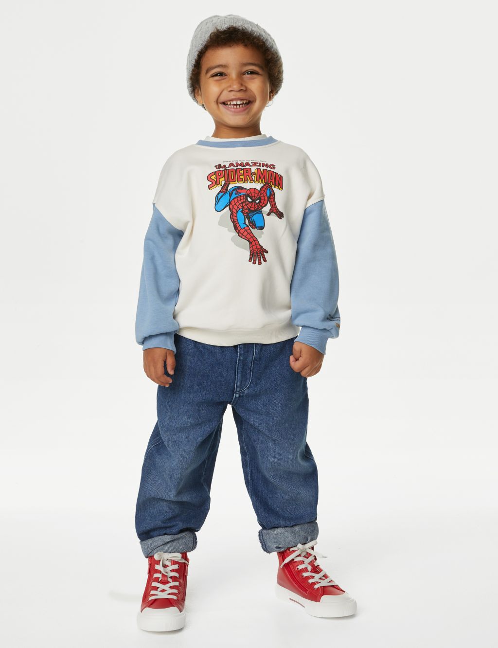 Cotton Rich Spider-Man™ Sweatshirt (2-8 Yrs) | M&S Collection | M&S