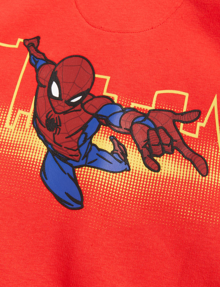 Cotton Rich Spider-Man™ Zip Hoodie (2-8 Yrs) | Mu0026S Collection | Mu0026S