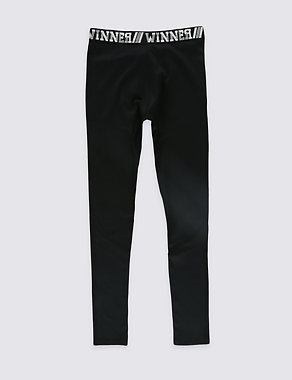 Cotton Rich Sport Leggings with Stretch (5-14 Years) Image 2 of 4