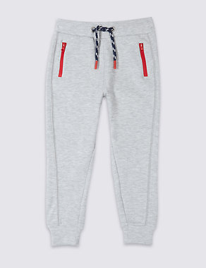 Cotton Rich Sporty Joggers (3 Months - 7 Years) Image 2 of 5