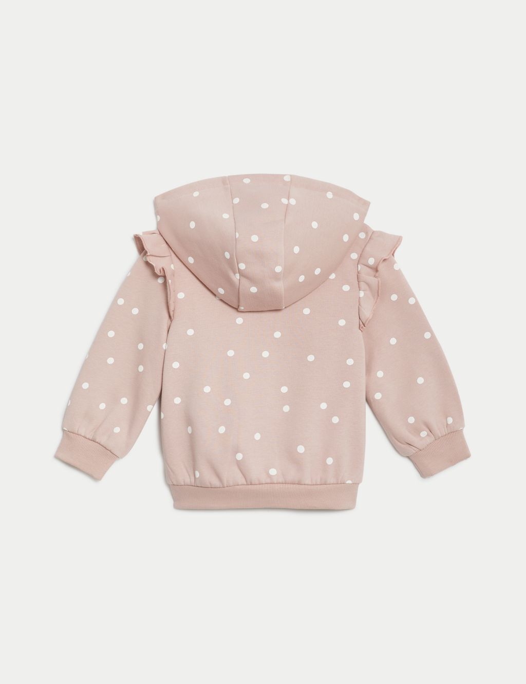 Cotton Rich Spot Hoodie (0-3 Yrs) 1 of 3