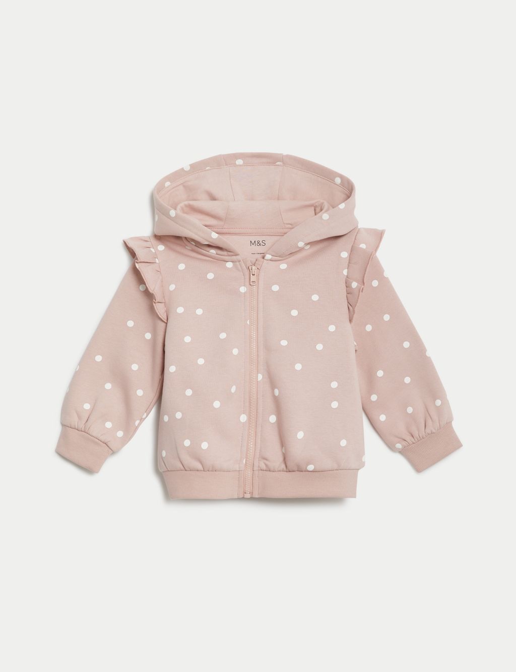 Cotton Rich Spot Hoodie (0-3 Yrs) 3 of 3