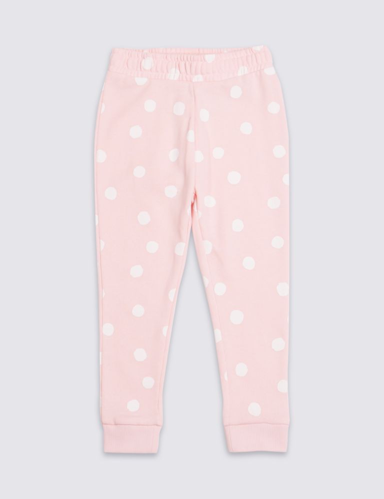 Cotton Rich Spotted Joggers (3 Months - 7 Years) 2 of 4