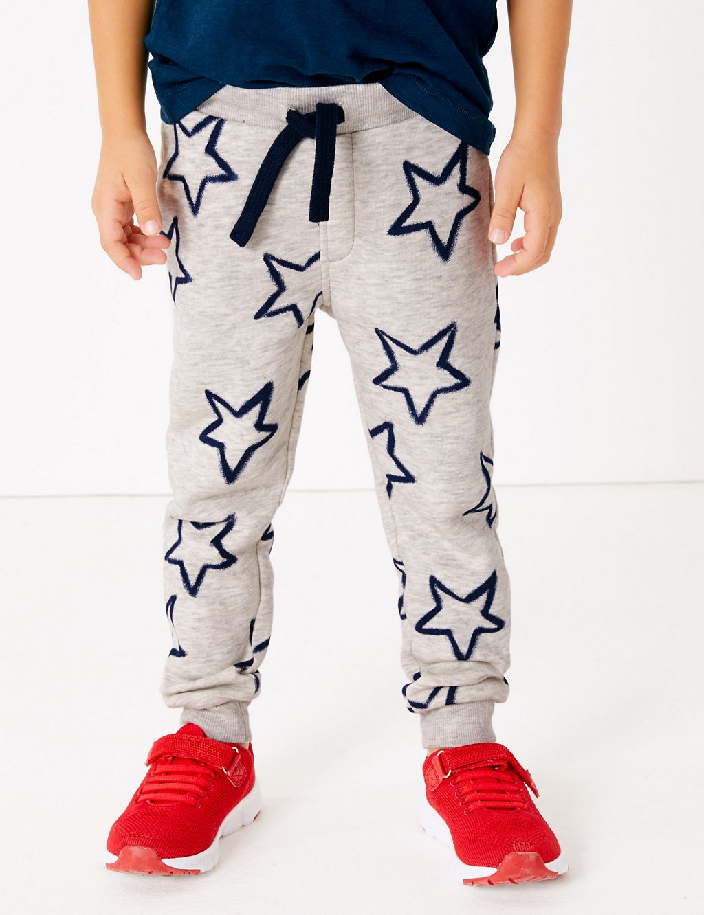 Cotton Rich Star Print Joggers (2-7 Years) 4 of 5