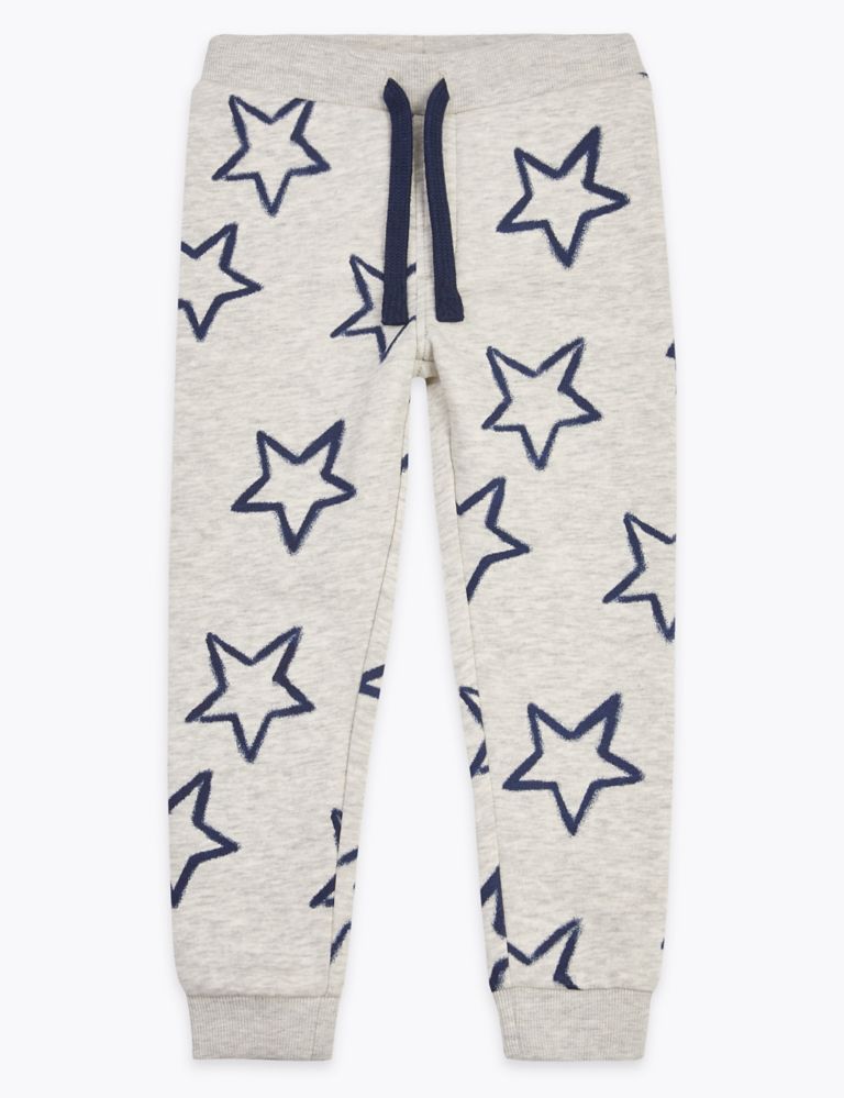 Cotton Rich Star Print Joggers (2-7 Years) 2 of 5