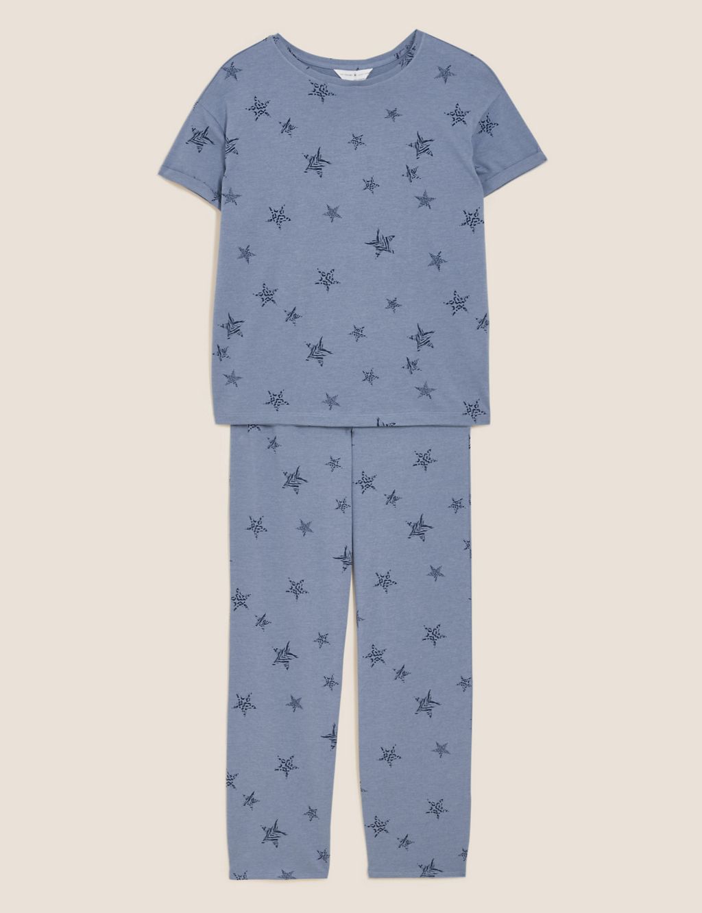Cotton Rich Star Print Pyjama Set 1 of 2