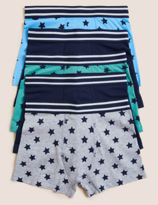 Cotton Rich Star Print Trunks (2-16 Yrs) Image 1 of 1