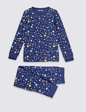 Cotton Rich Star Pyjamas (1-16 Years) Image 2 of 4
