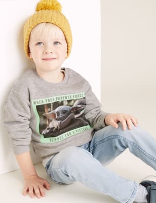 Baby yoda sweatshirt online kids