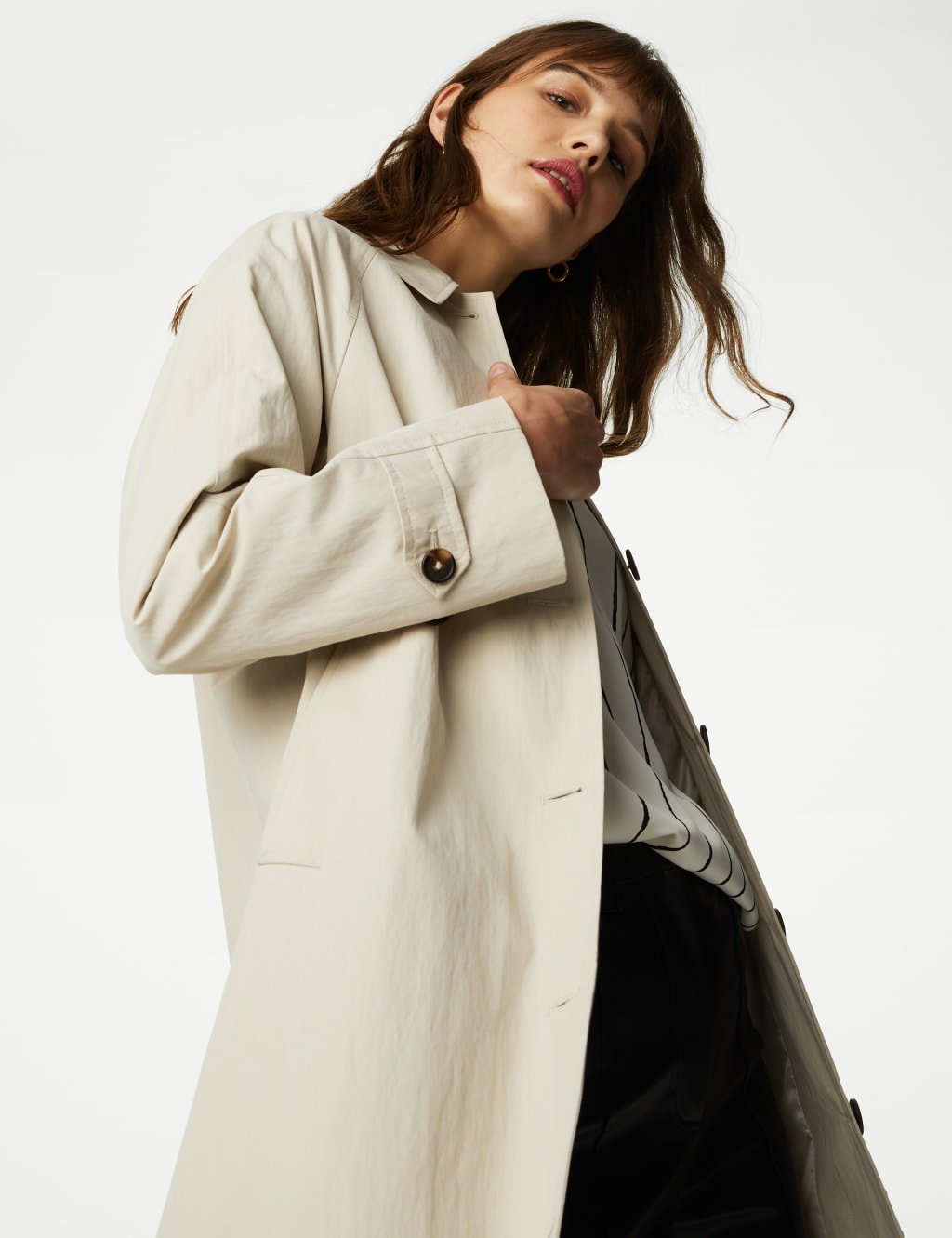 Cotton Rich Stormwear Longline Car Coat M S Collection M S