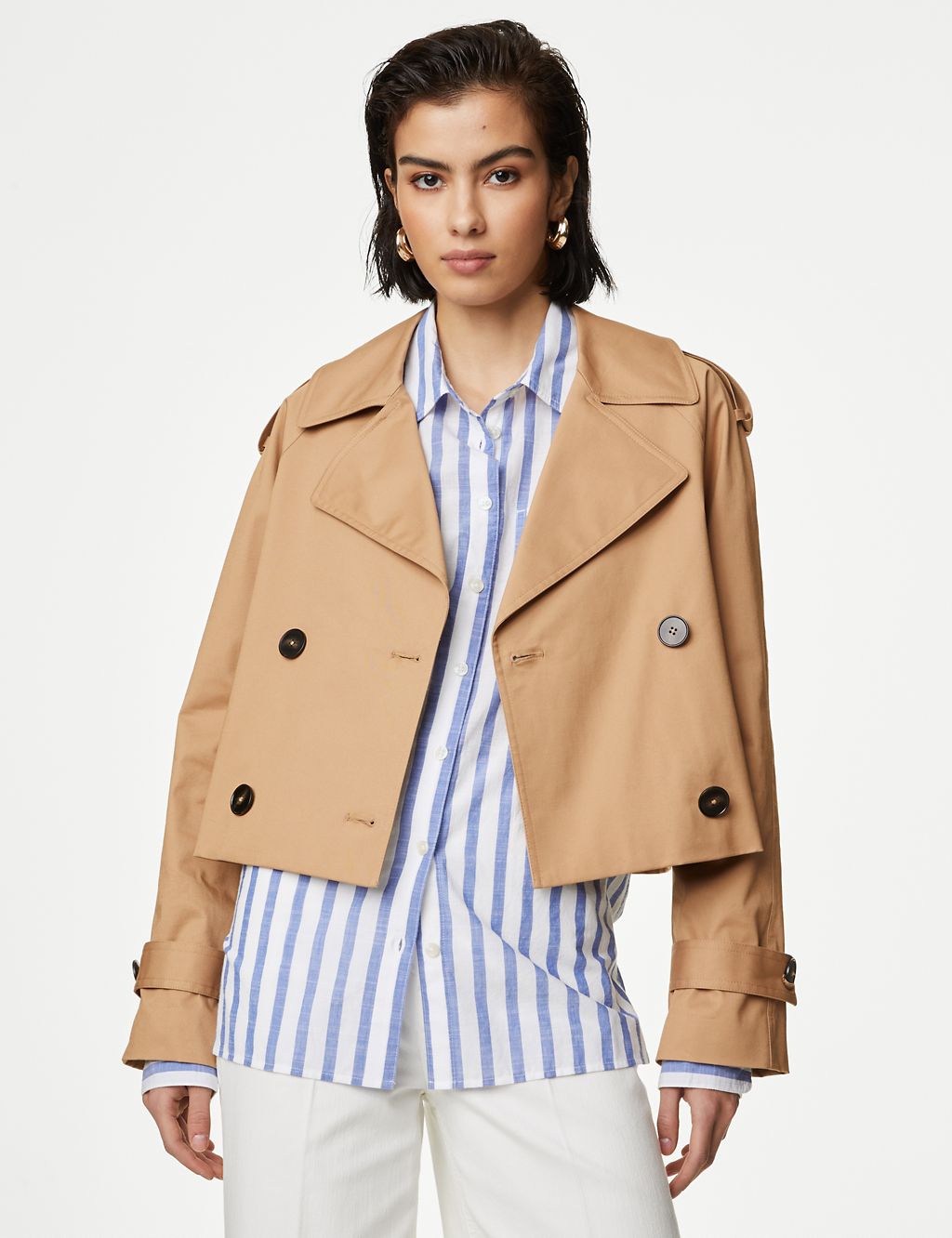 Cotton Rich Stormwear™ Short Trench Coat 8 of 9