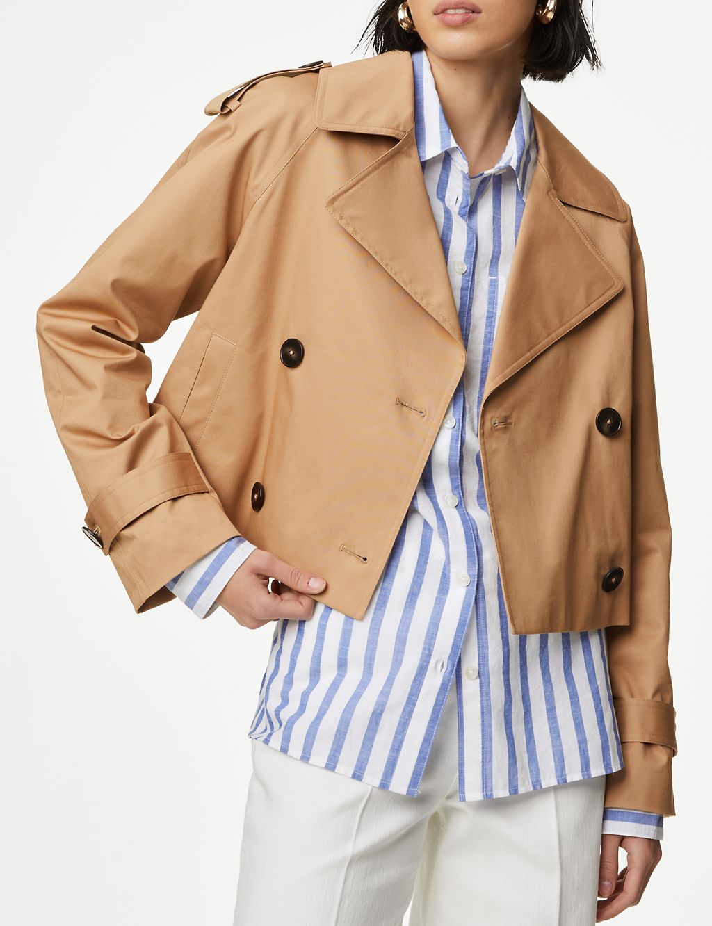 Cotton Rich Stormwear™ Short Trench Coat 4 of 9