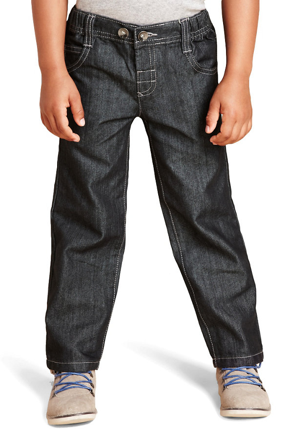 Cotton Rich Straight Leg Jeans Image 1 of 1