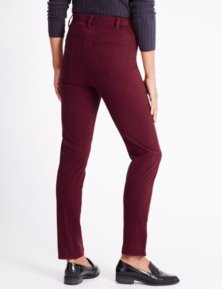 Cotton Rich Straight Leg Trousers 3 of 3