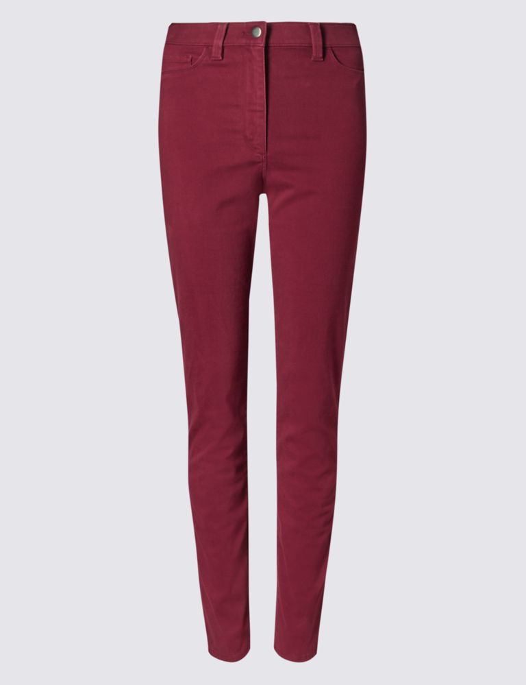 Cotton Rich Straight Leg Trousers 2 of 3