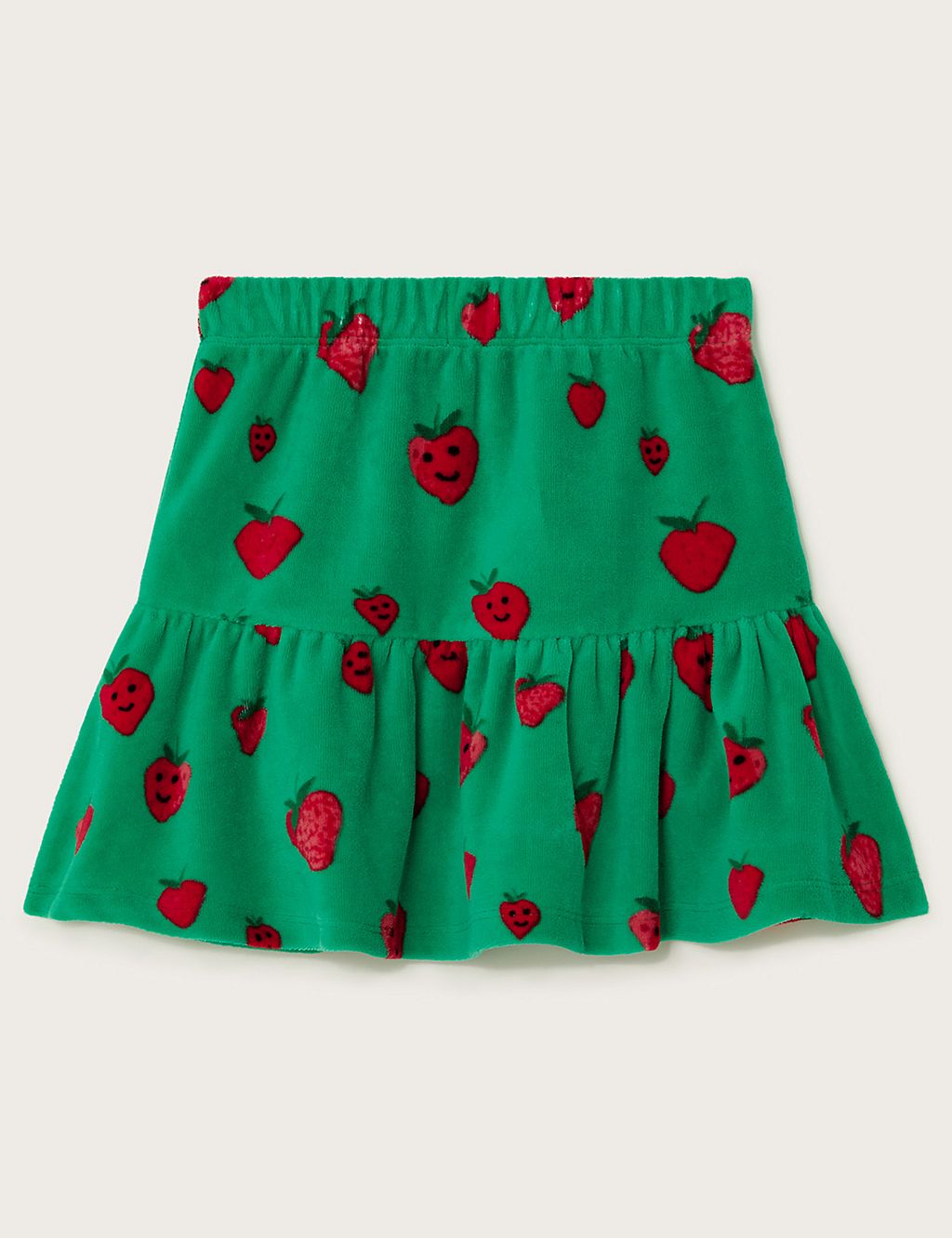 Cotton Rich Strawberry Tiered Skirt (3-13 Yrs) 2 of 3