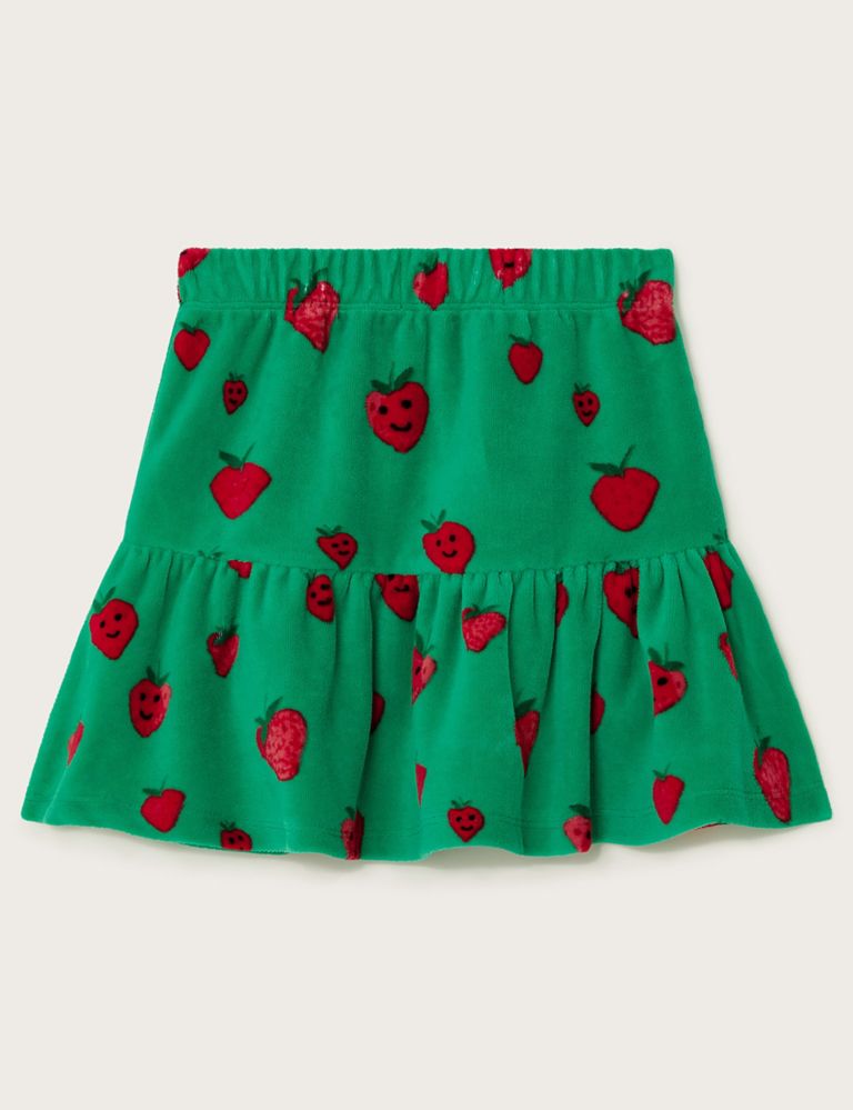 Cotton Rich Strawberry Tiered Skirt (3-13 Yrs) 3 of 3