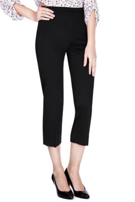 Cotton Rich Stretch Cropped Trousers | M&S Collection | M&S