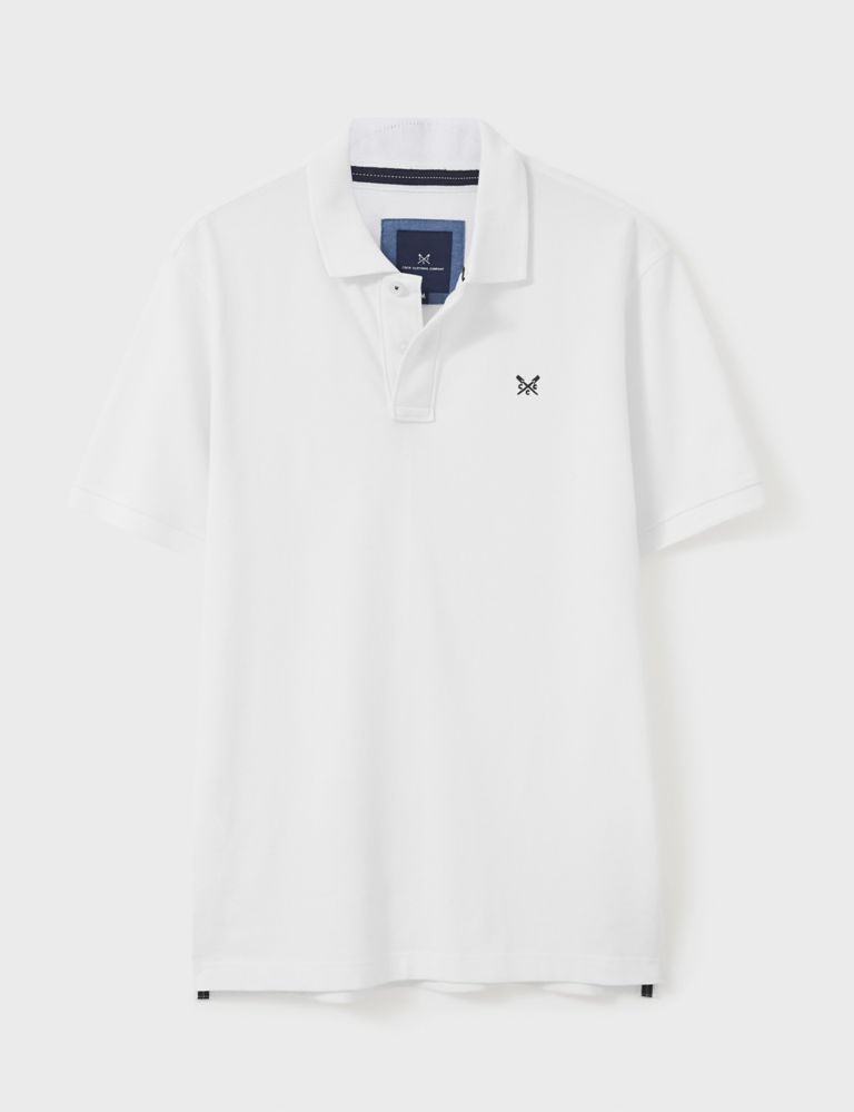 Cotton Rich Stretch Pique Polo Shirt | Crew Clothing | M&S
