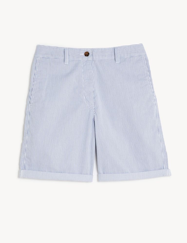 Cotton Rich Striped Chino Shorts 2 of 5
