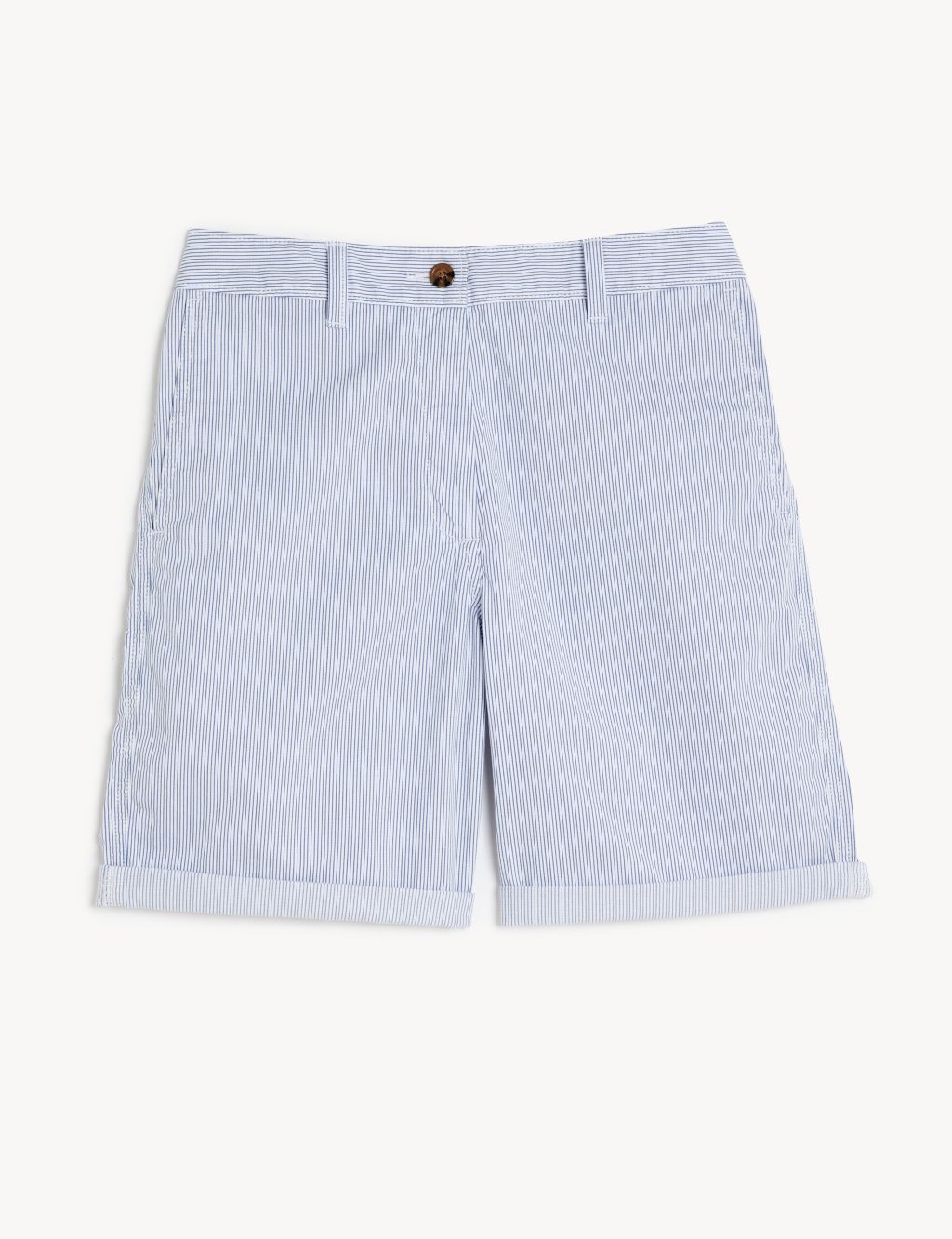 Cotton Rich Striped Chino Shorts 1 of 5
