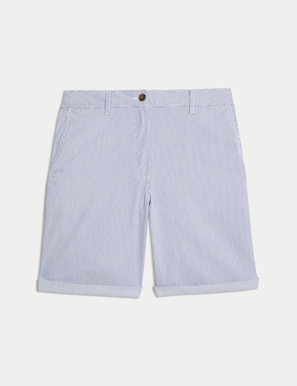 Cotton Rich Striped Chino Shorts 1 of 5