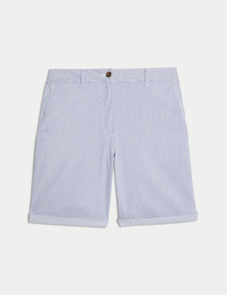 Cotton Rich Striped Chino Shorts 2 of 5