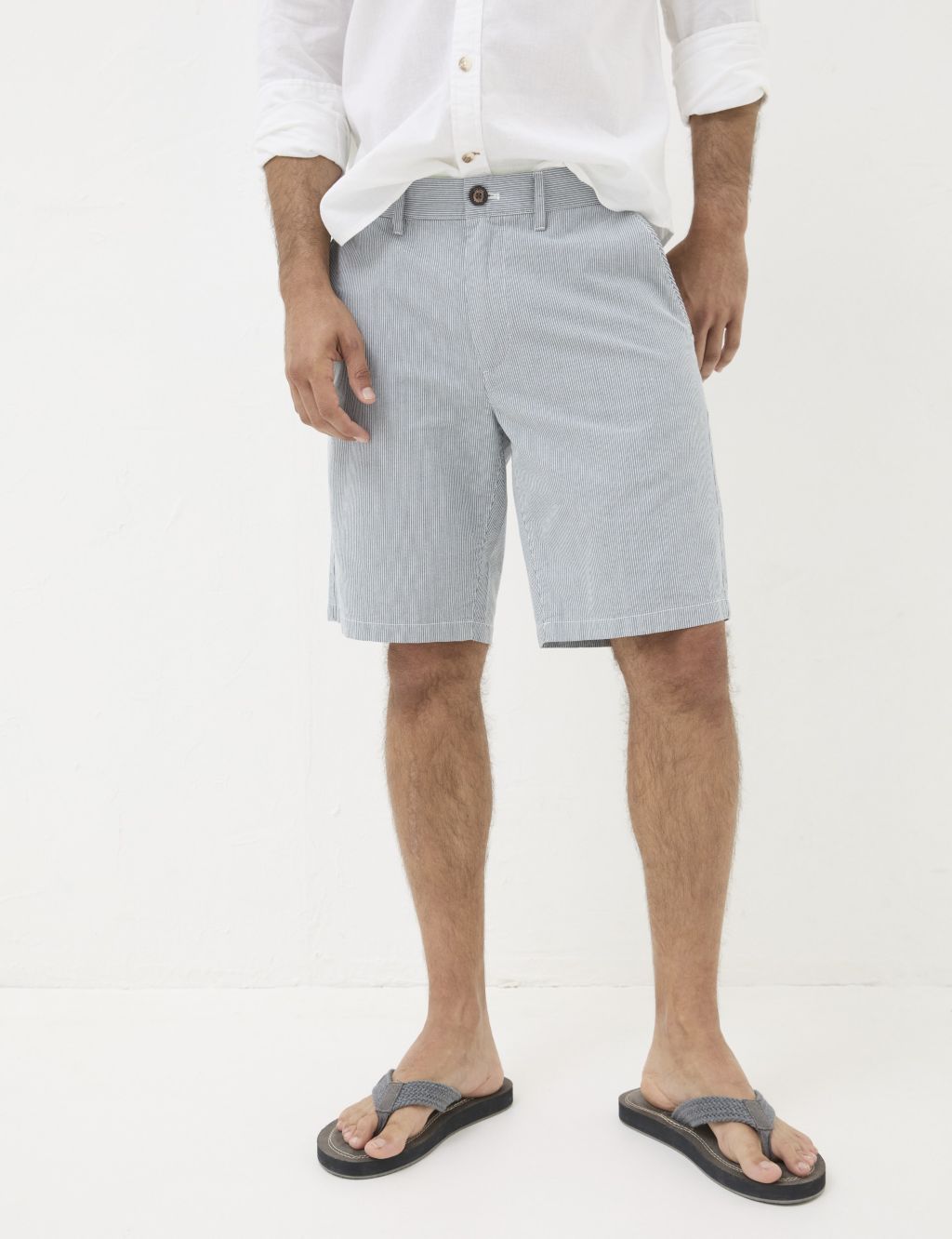 Cotton Rich Striped Chino Shorts 2 of 5