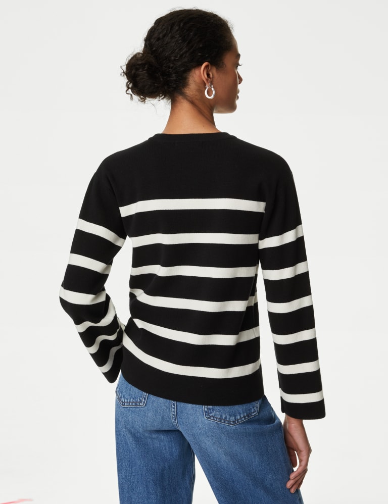 Striped crew neck jumper new arrivals