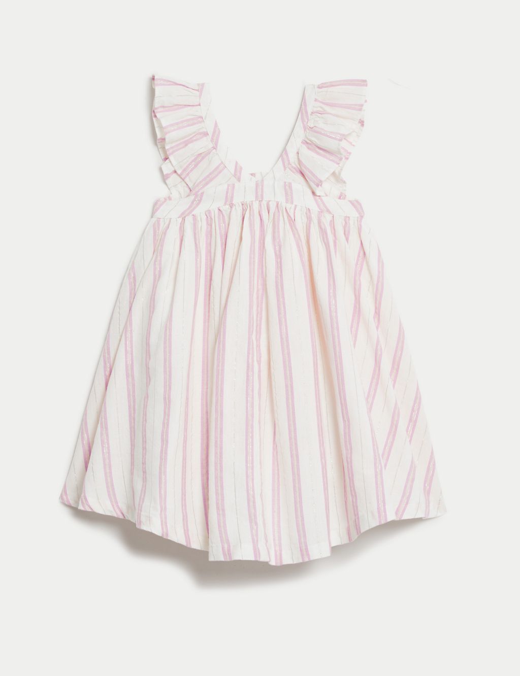 Cotton Rich Striped Dress (2-8 Yrs) 1 of 4