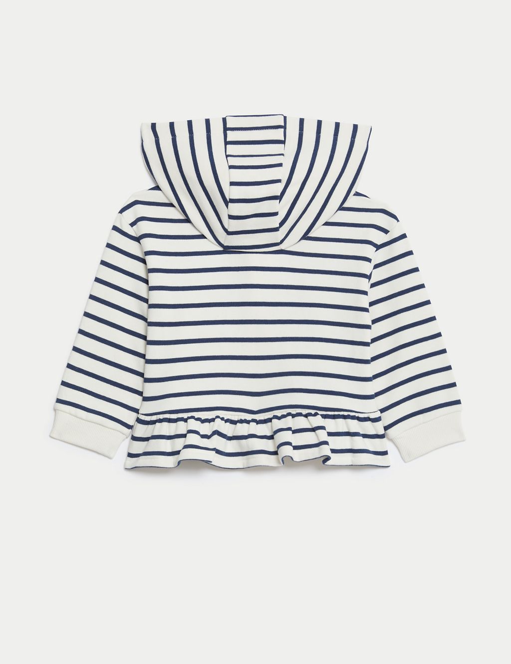 Cotton Rich Striped Hoodie (0-3 Yrs) 2 of 3