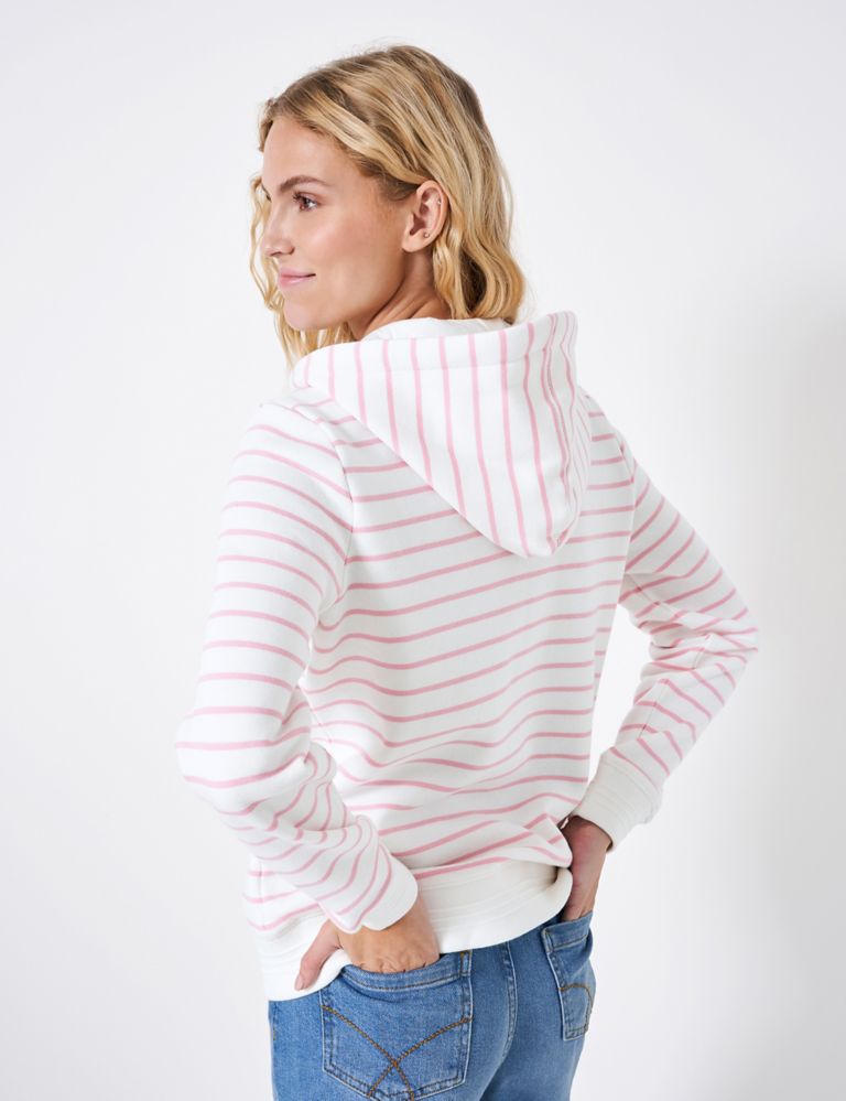 Cotton Rich Striped Hoodie 4 of 5