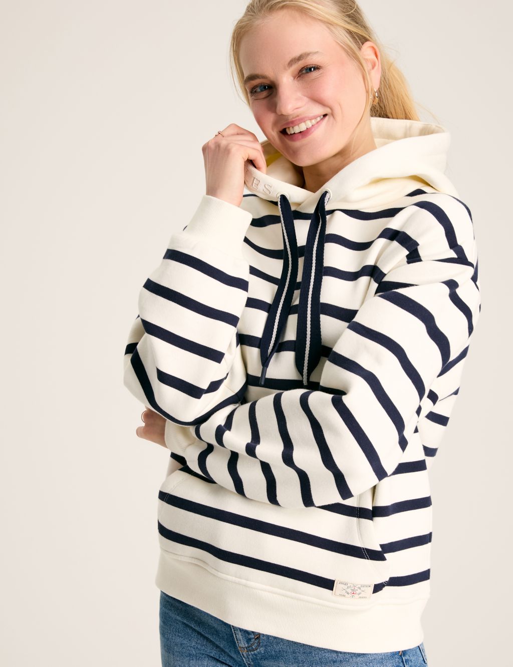 Cotton Rich Striped Hoodie 3 of 7