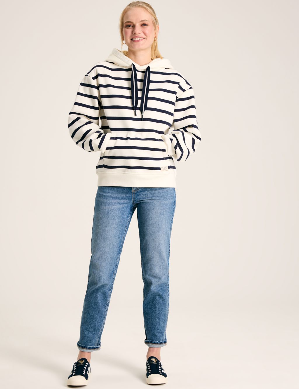 Cotton Rich Striped Hoodie 2 of 7