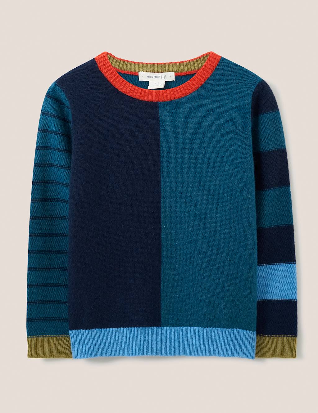 Cotton Rich Striped Jumper (310 Yrs) White Stuff M&S