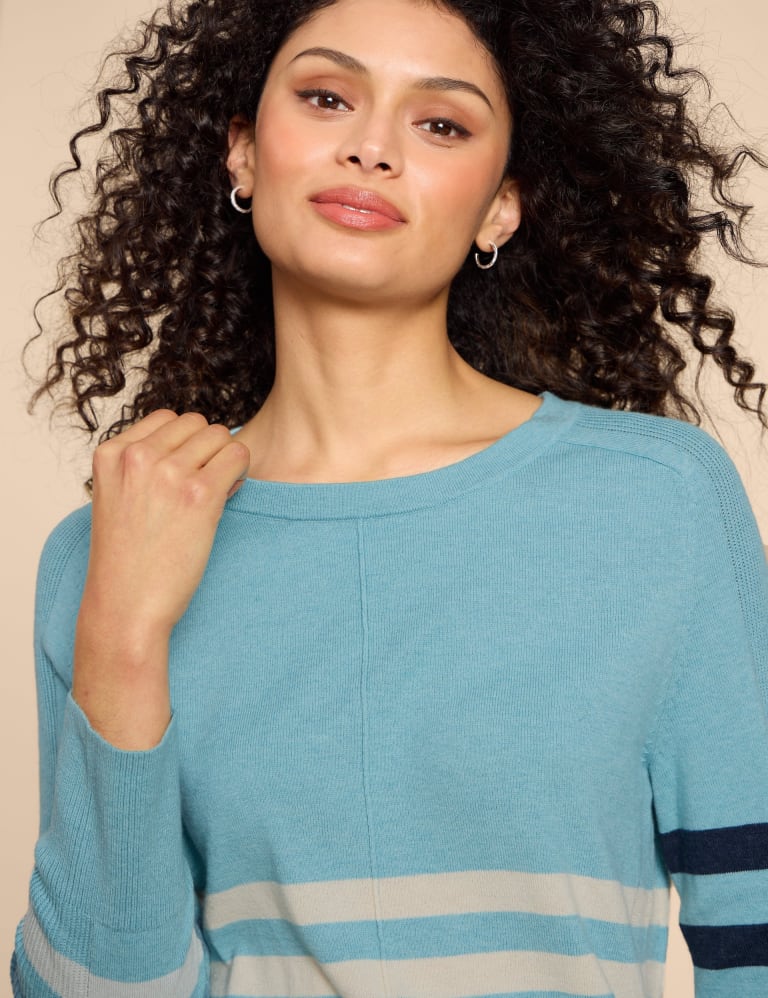 Striped merino wool sweater hotsell
