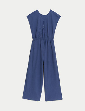 Cotton Rich Striped Jumpsuit (6-16 Yrs) Image 2 of 4