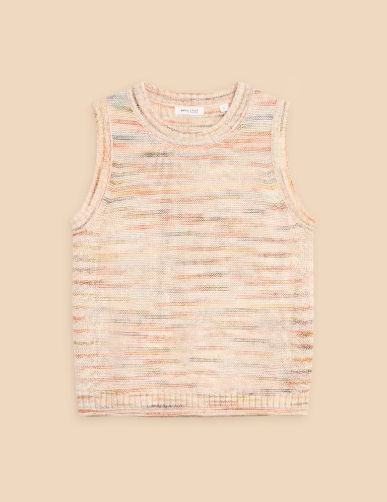 White deals knit vest