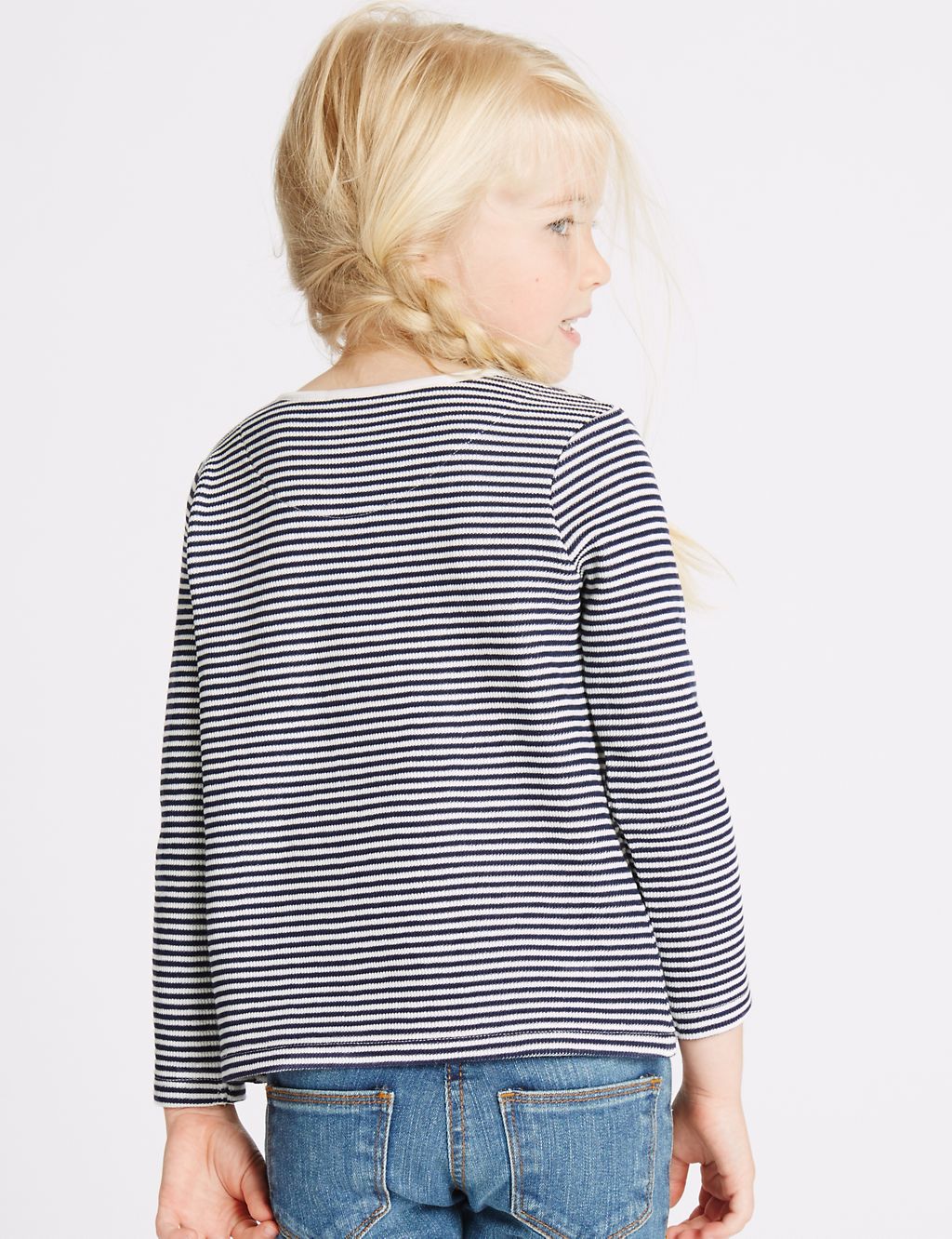 Cotton Rich Striped Long Sleeve Top (3 Months - 5 Years) 2 of 5