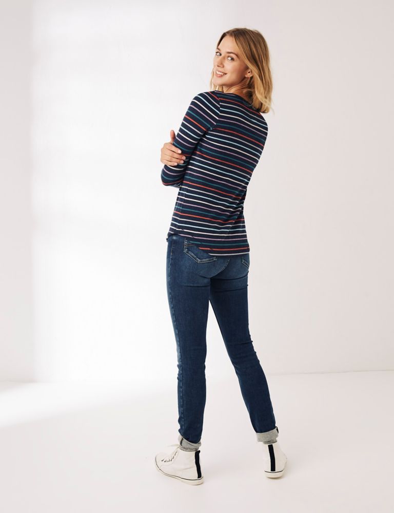 Cotton Rich Striped Long Sleeve Top 4 of 7