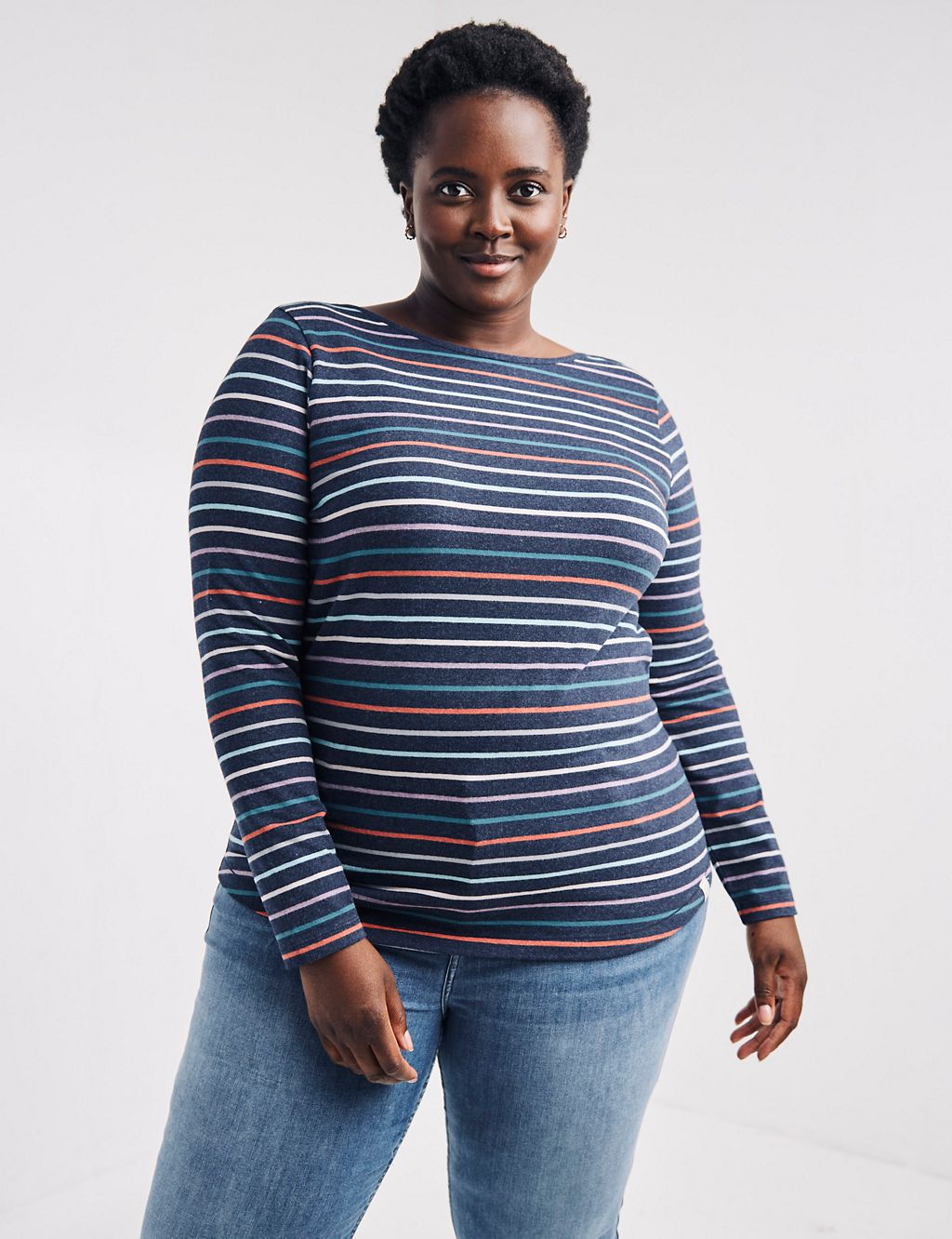 Cotton Rich Striped Long Sleeve Top 5 of 7