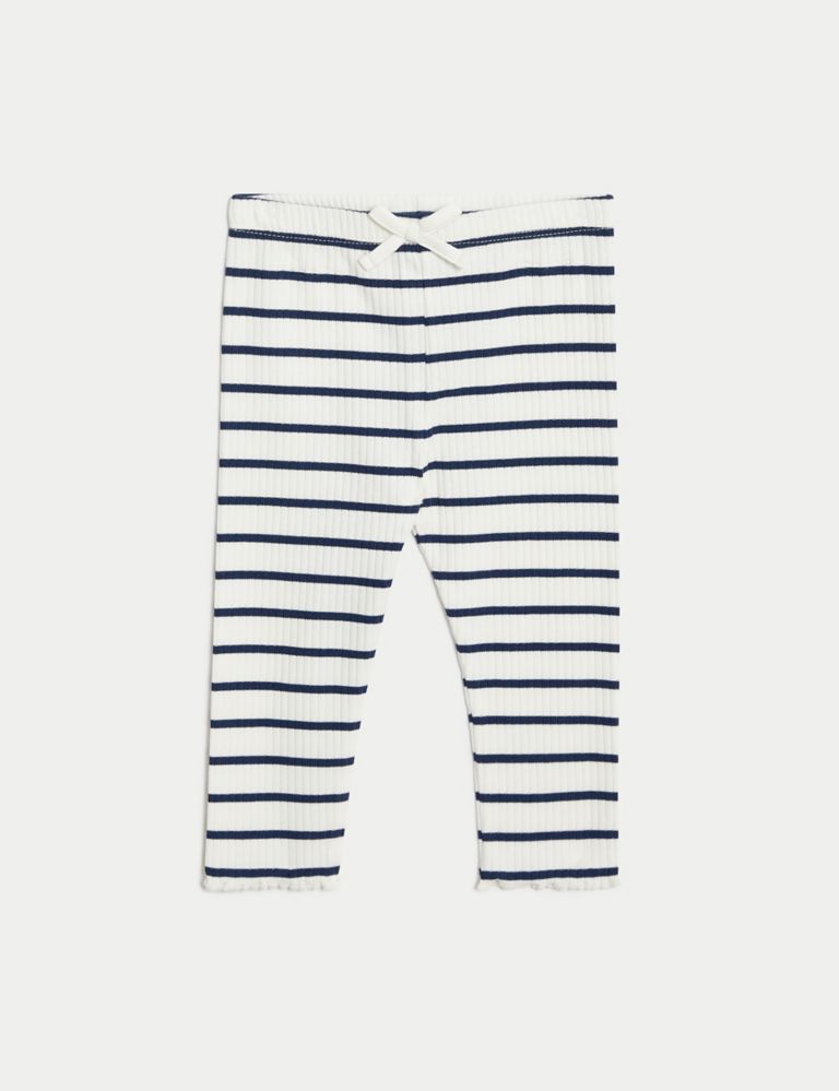 Cotton Rich Striped Outfit (0-3 Yrs) 5 of 8