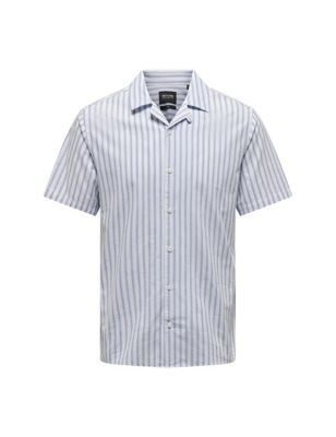 Cotton Rich Striped Oxford Shirt Image 2 of 7