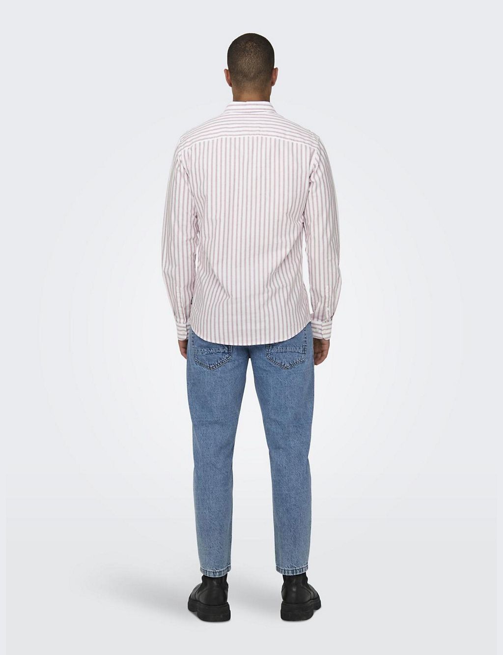 Cotton Rich Striped Oxford Shirt 6 of 7