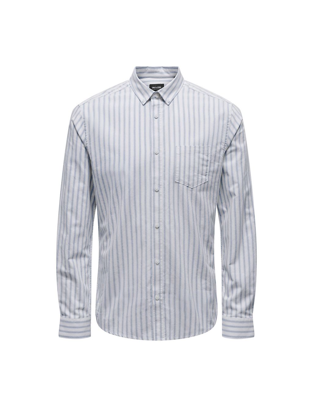 Cotton Rich Striped Oxford Shirt 1 of 2