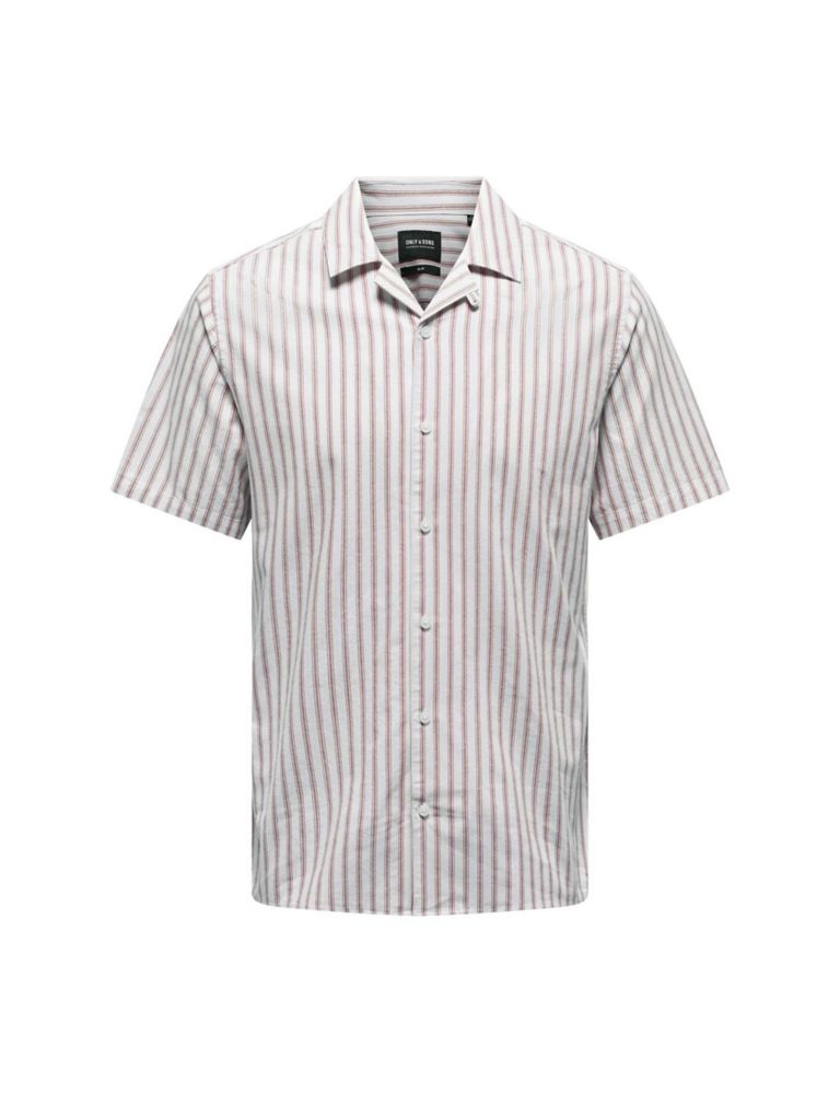 Cotton Rich Striped Oxford Shirt 1 of 1