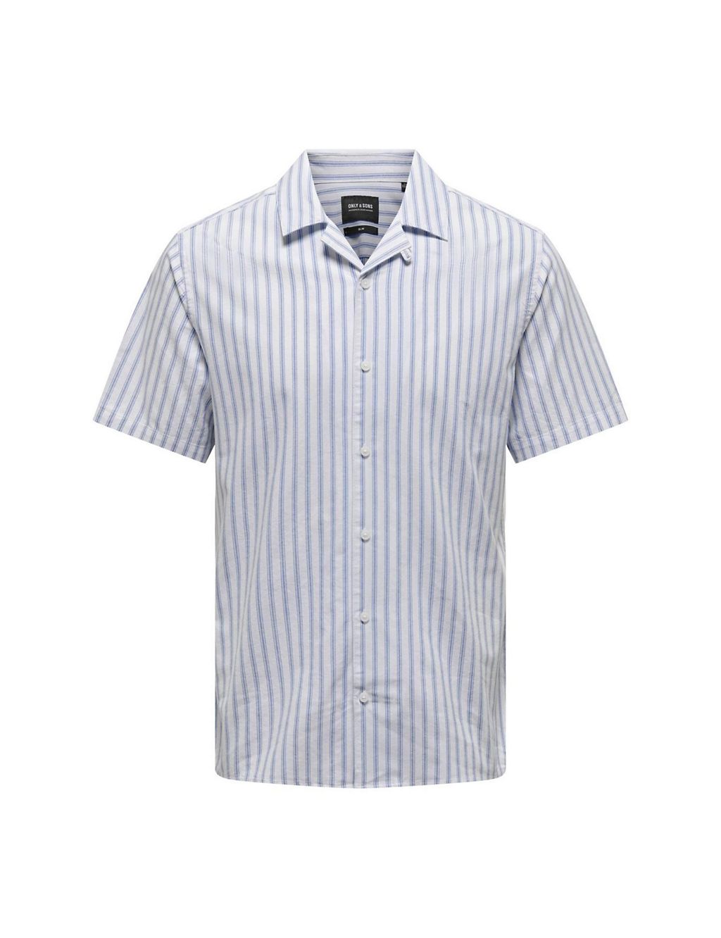 Cotton Rich Striped Oxford Shirt 1 of 7